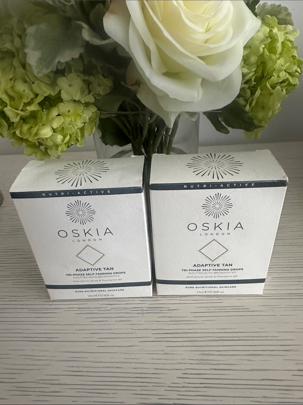 OSKIA Adaptive Tan Tri-Phase Self-Tanning Drops — Set of 2 Boxes (NIB)